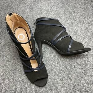 Journee Collections Womens Samara Bootie Stiletto heel Zip 8.5 Wide Black